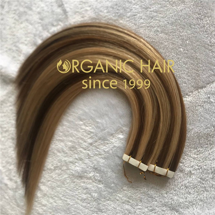 Piano color tape in hair extensions with high quality C82